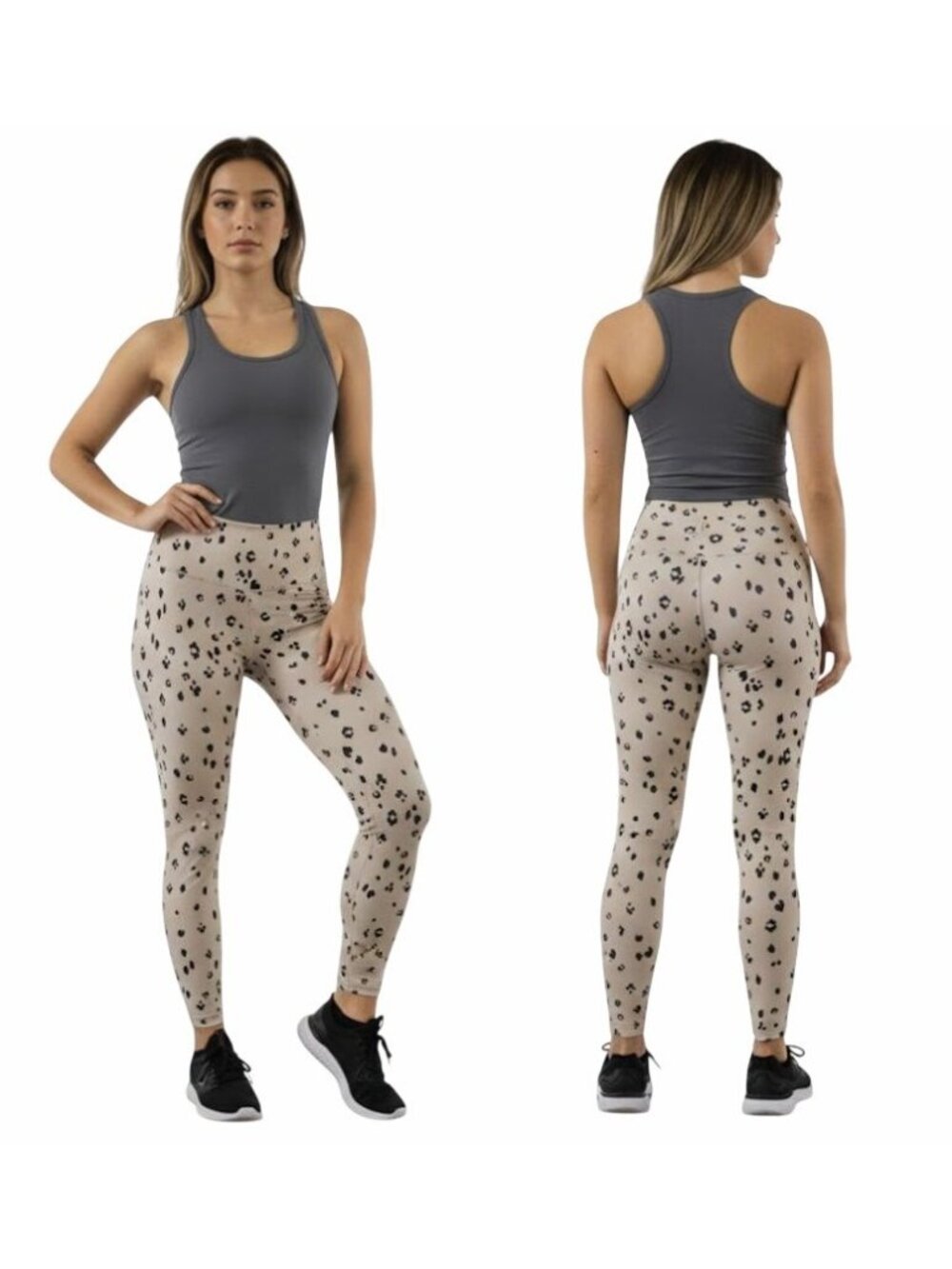 ⭐Sage Women Sport High Waist Legging Sz S Fitness Training Yoga Work out leopard